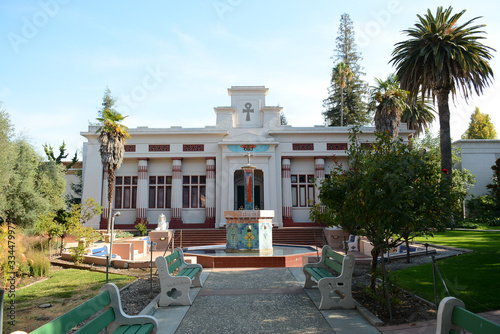 SAN JOSE, CALIFORNIA, USA - OCTOBER 11, 2019: Territory near Rosicrucian Egyptian Museum photo