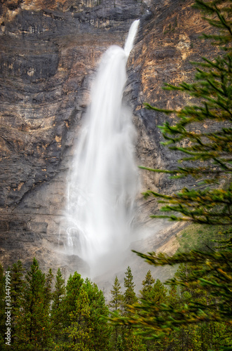 Takakkaw falls in Yoho National park in canadian Rocky Mountains  British Columbia  Canada