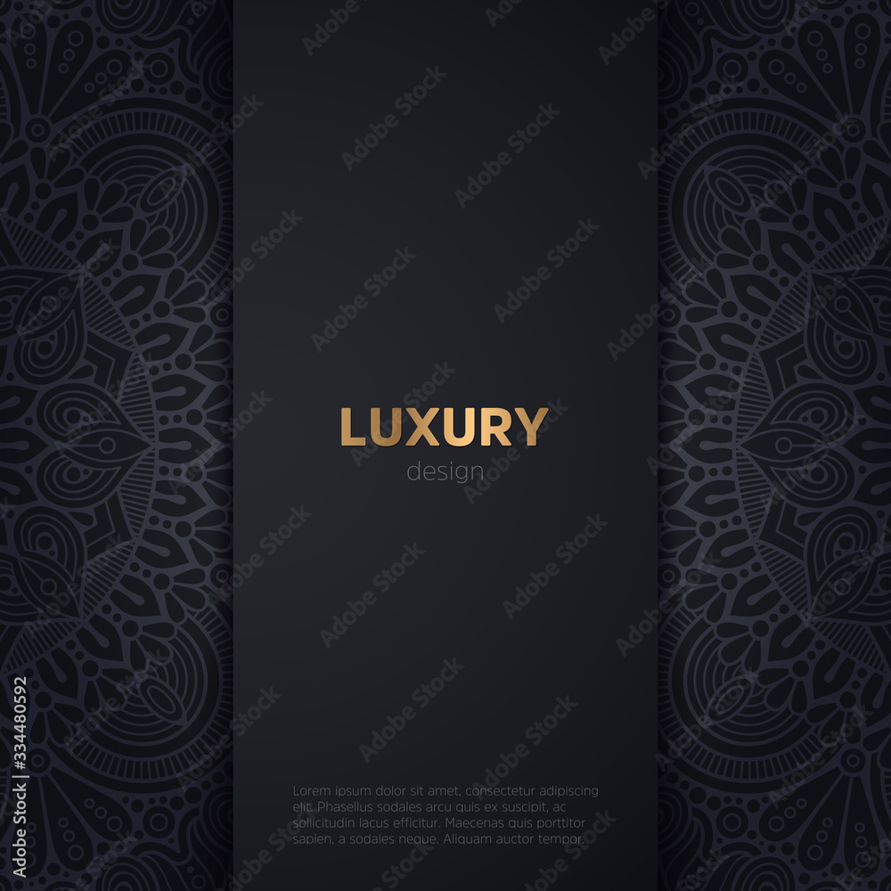 luxury mandala dark design background luxury mandala dark design background