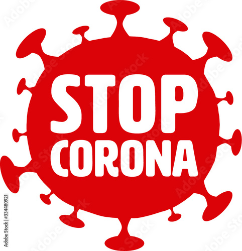stop corona virus pandemic viral illustration vax