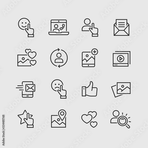 Vector icons of social networks