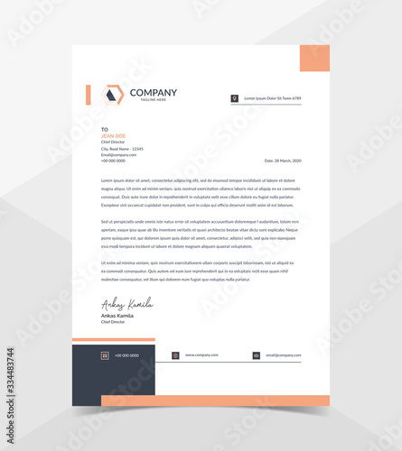 Professional And Modern Corporate Letterhead Template