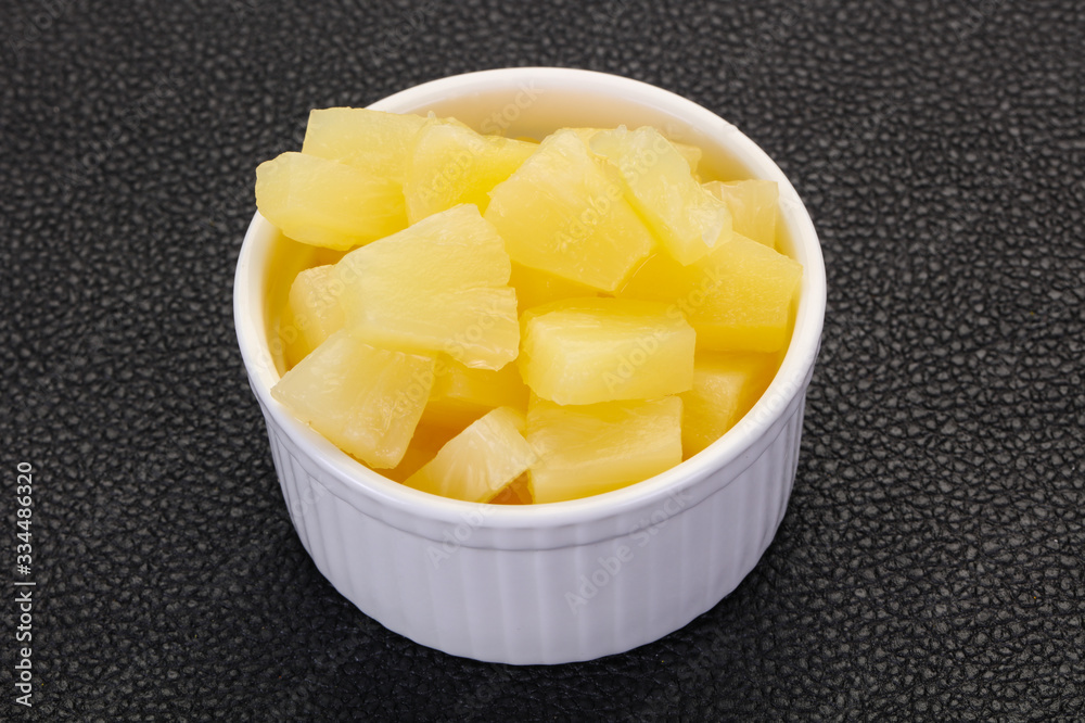 Marinated pineapple pieces Marinated pineapple pieces