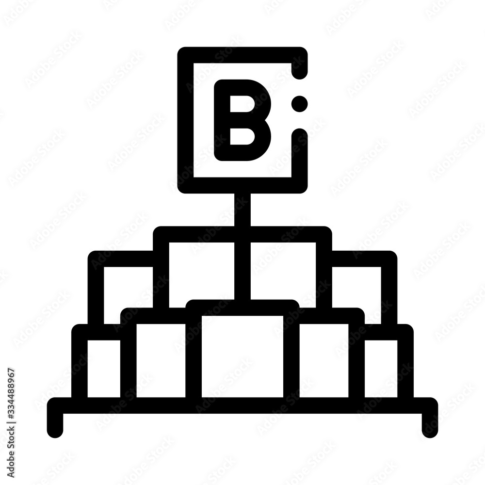 pieces of butter holding letter b sign icon vector. pieces of butter holding letter b sign sign. isolated contour symbol illustration pieces of butter holding letter b sign icon vector. pieces of butter holding letter b sign sign. isolated contour symbol illustration