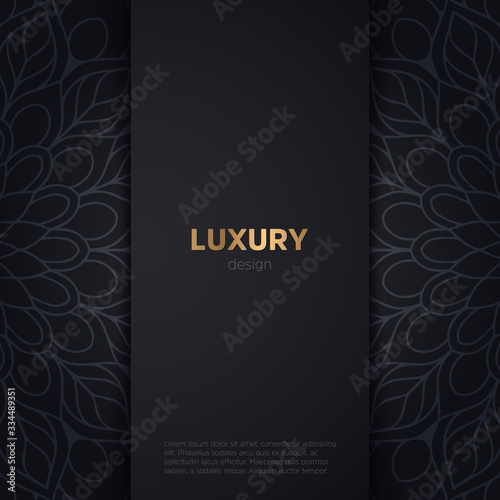 luxury mandala dark design background