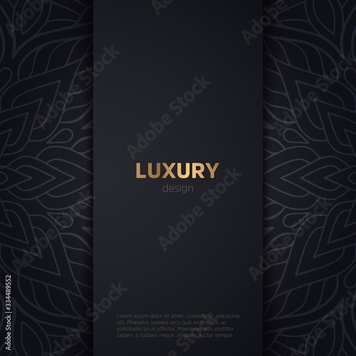 luxury mandala dark design background