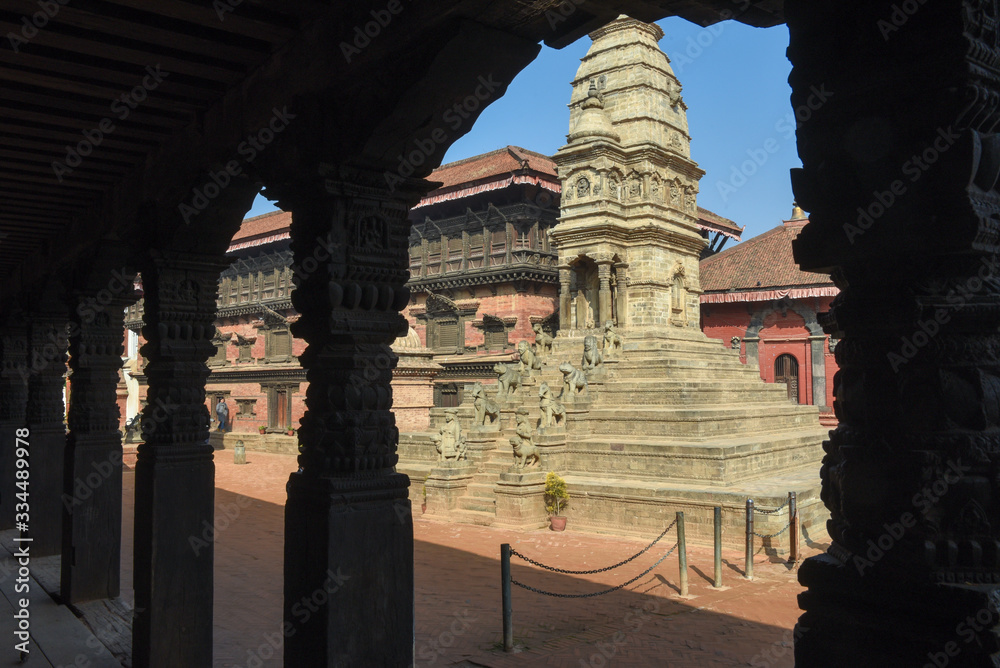 Temple of Durban square at Bhaktapur in Nepal