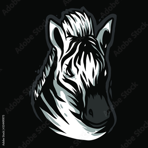 Wallpaper Mural zebbra head Torontodigital.ca