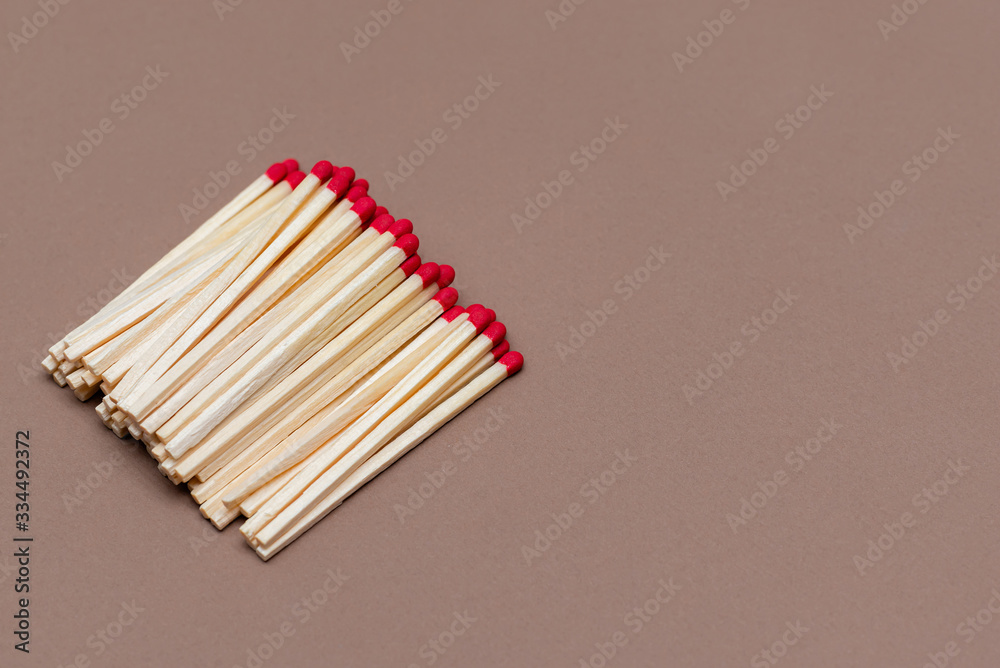 matches on a craft color background matches on a craft color background