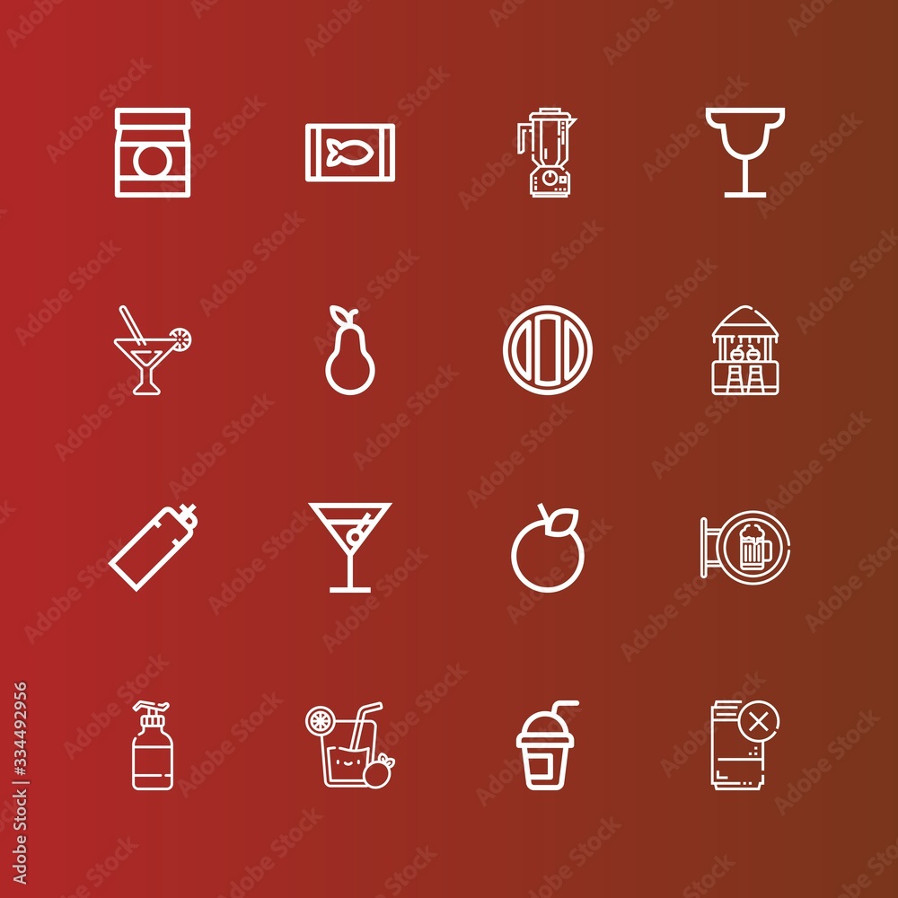 Editable 16 juice icons for web and mobile Editable 16 juice icons for web and mobile
