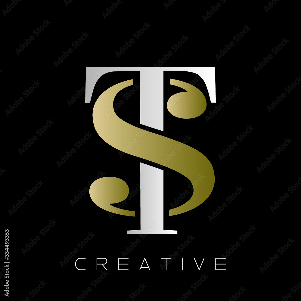 st luxury logo design vector icon st luxury logo design vector icon