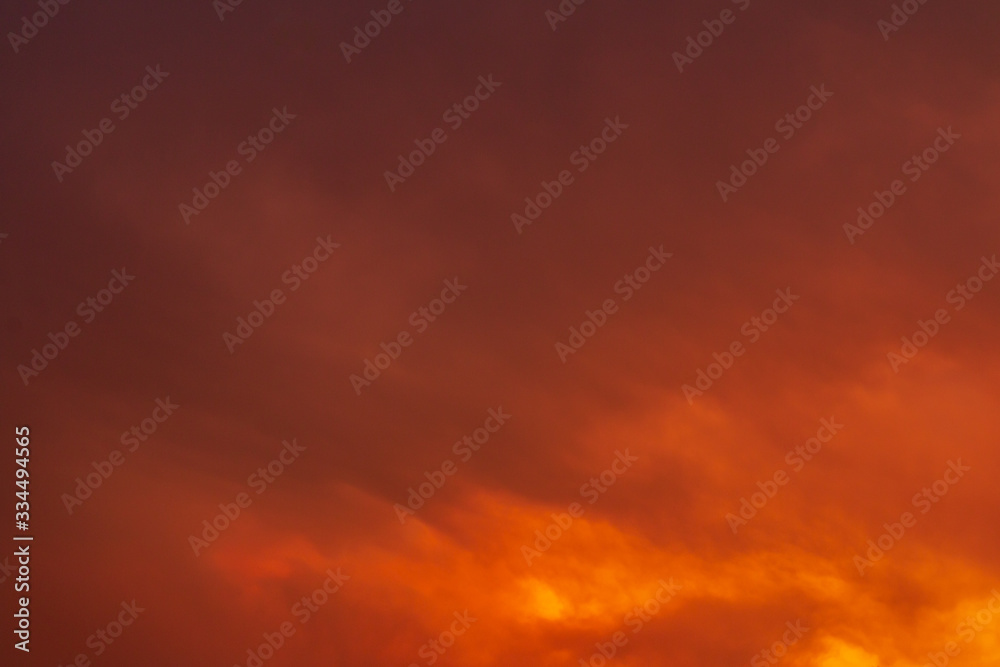 Abstract orange sky,soft focus