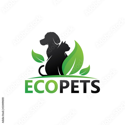 Eco Pets Logo Template Design