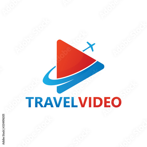 Travel Video Logo Template Design