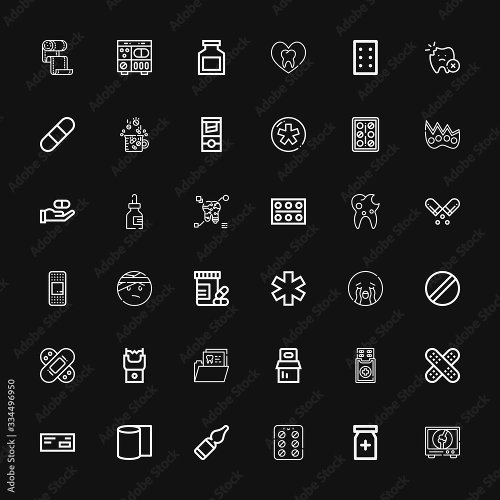 Editable 36 pain icons for web and mobile Editable 36 pain icons for web and mobile