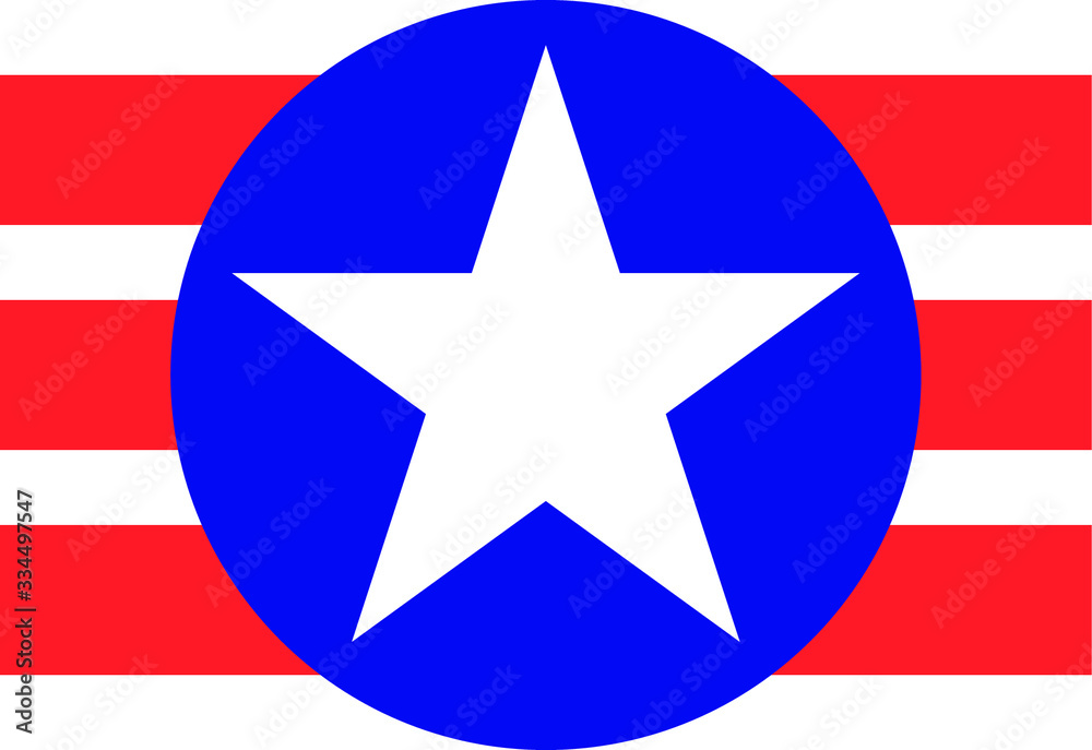 American star from USA logo American star from USA logo