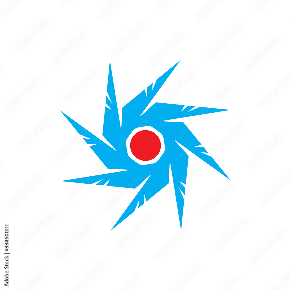 Rotation WIng logo design vector Rotation WIng logo design vector