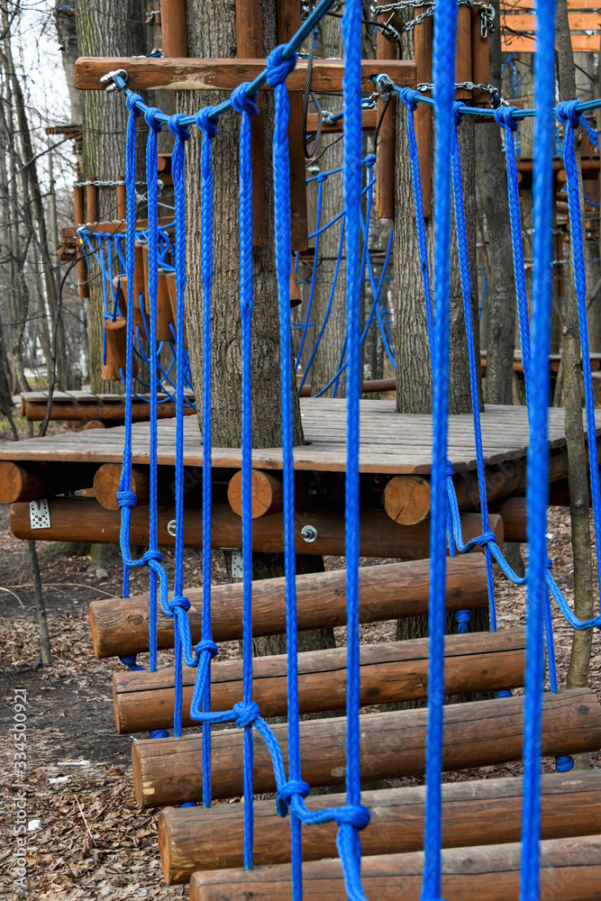 Empty Playground for climbing in the Park in the spring. Empty Playground for climbing in the Park in the spring.