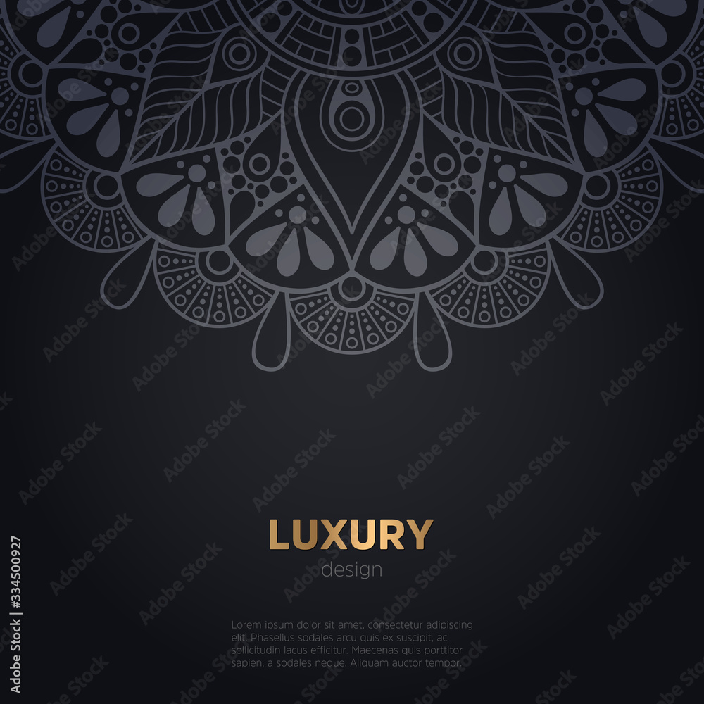 luxury mandala dark design background luxury mandala dark design background