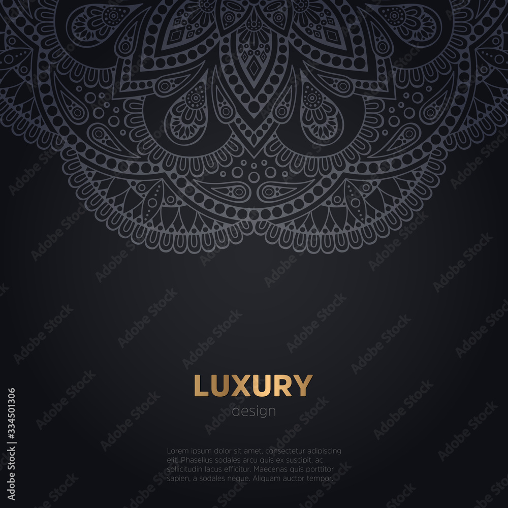 luxury mandala dark design background luxury mandala dark design background