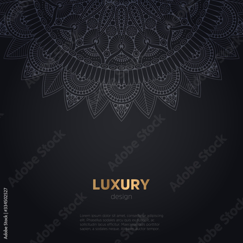 luxury mandala dark design background