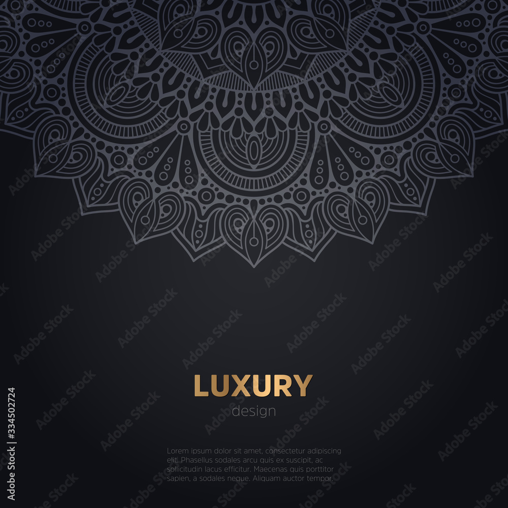 luxury mandala dark design background luxury mandala dark design background