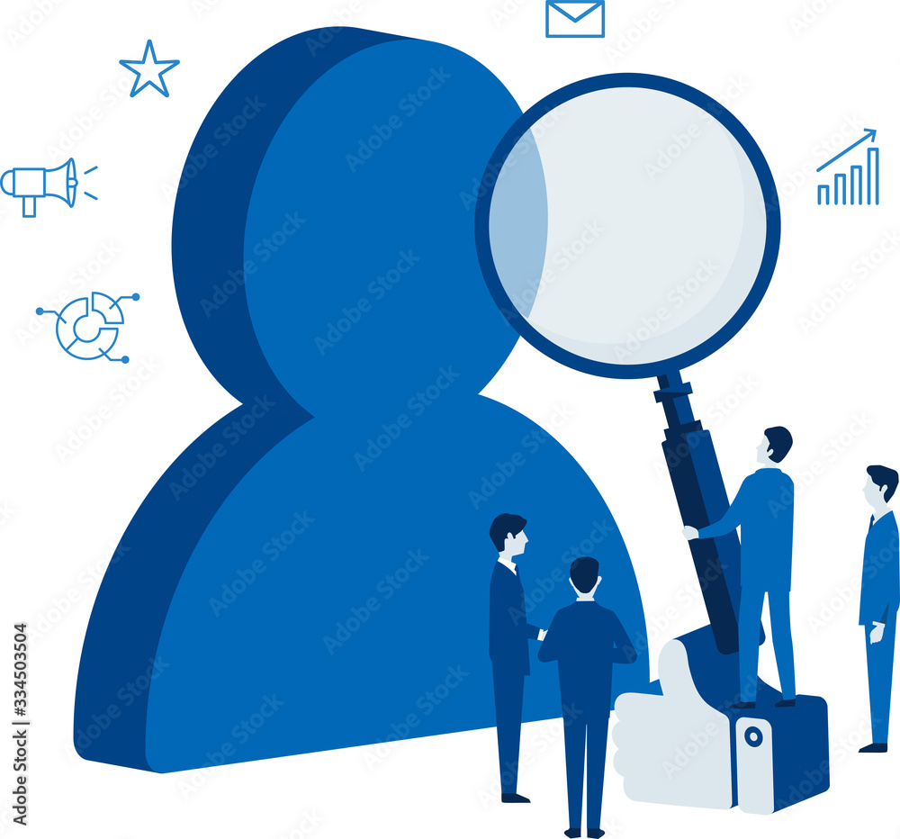 マーケティングのイラストイメージ Stock Vector Adobe Stock