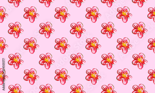 Wallpaper Mural Hand drawn bright watercolor fruit seamless pattern. Food illustration with lemon, banana, avocado, peach Torontodigital.ca