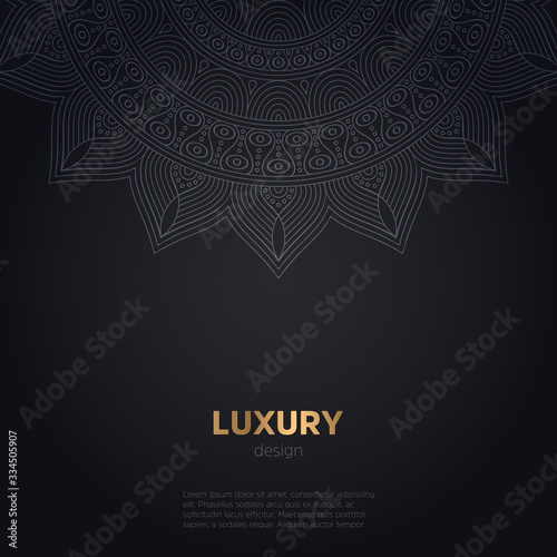 luxury mandala dark design background