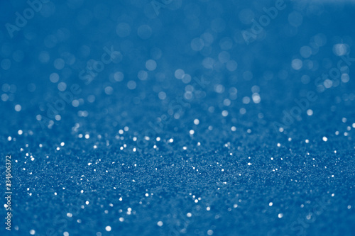 Classic blue vintage glitter defocused blurred texture christmas abstract background