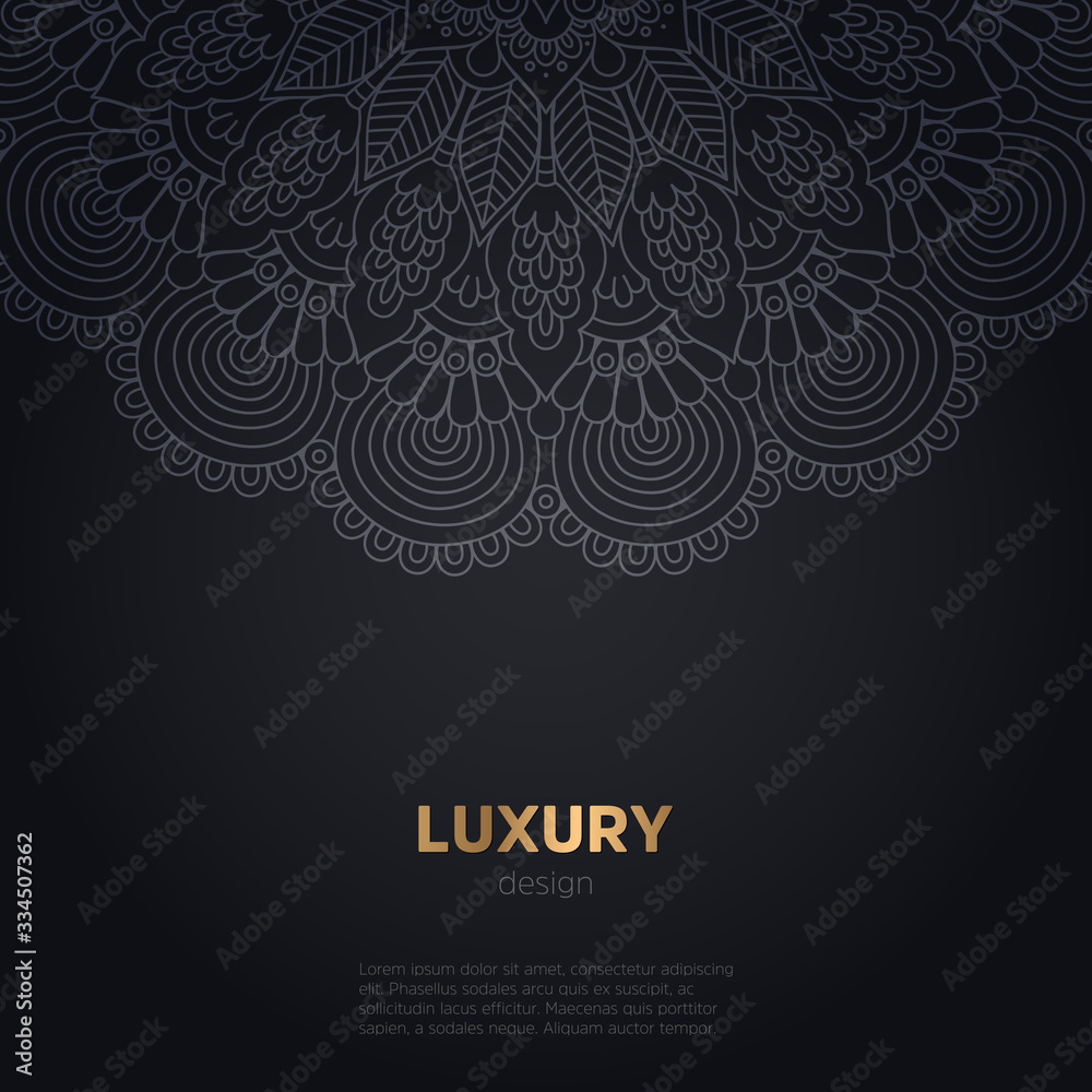 luxury mandala dark design background luxury mandala dark design background