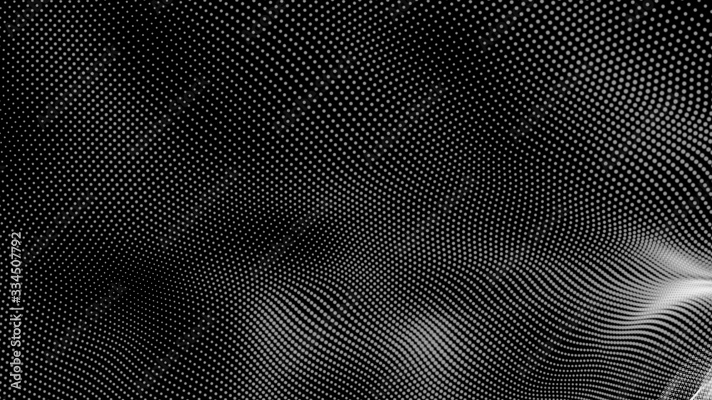 Dot white black wave technology texture background. Abstract big data digital concept. 3d rendering. Dot white black wave technology texture background. Abstract big data digital concept. 3d rendering.