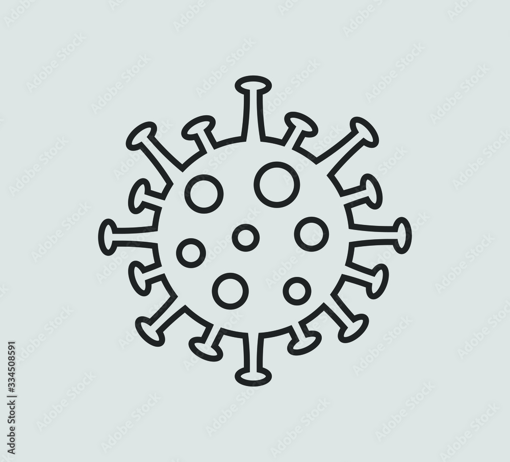 virion of Corona-virus. Vector. Coronavirus Bacteria Cell Icon, 2019-nCoV Novel Coronavirus Bacteria. No Infection and Stop Coronavirus Concepts. Dangerous Coronavirus Cell in China. Corona virus icon virion of Corona-virus. Vector. Coronavirus Bacteria Cell Icon, 2019-nCoV Novel Coronavirus Bacteria. No Infection and Stop Coronavirus Concepts. Dangerous Coronavirus Cell in China. Corona virus icon