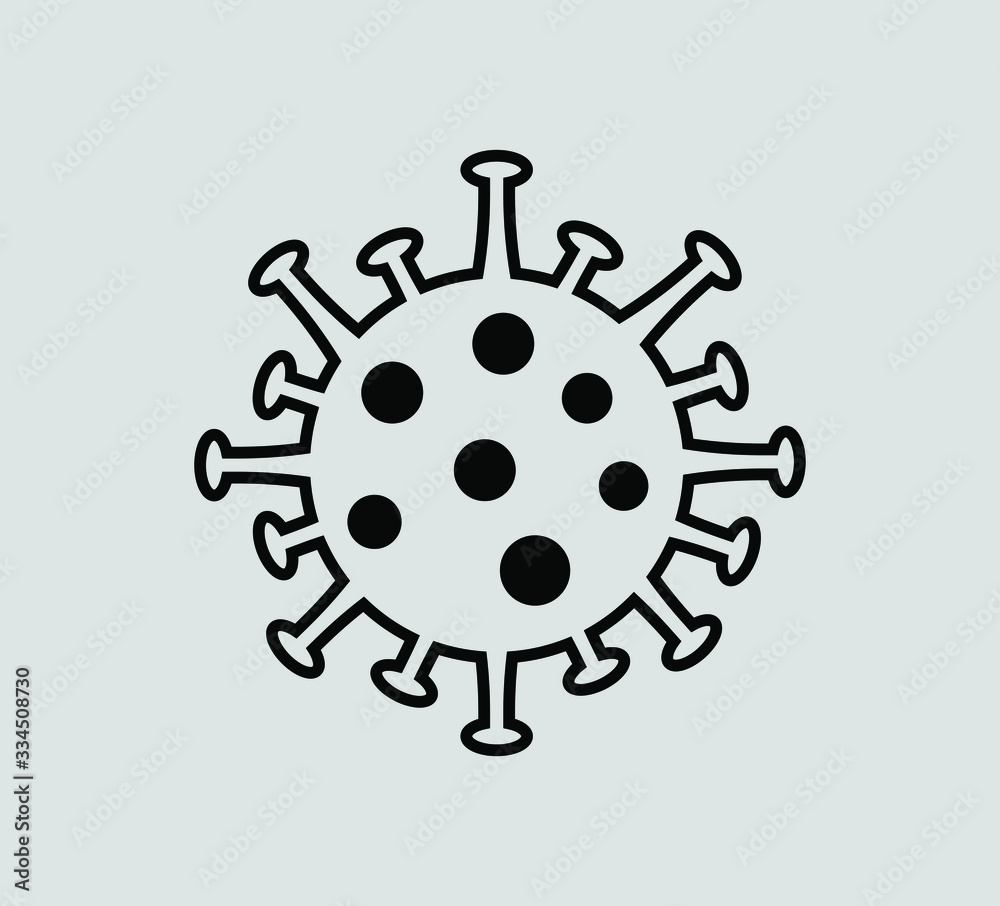 virion of Corona-virus. Vector. Coronavirus Bacteria Cell Icon, 2019-nCoV Novel Coronavirus Bacteria. No Infection and Stop Coronavirus Concepts. Dangerous Coronavirus Cell in China. Corona virus icon virion of Corona-virus. Vector. Coronavirus Bacteria Cell Icon, 2019-nCoV Novel Coronavirus Bacteria. No Infection and Stop Coronavirus Concepts. Dangerous Coronavirus Cell in China. Corona virus icon