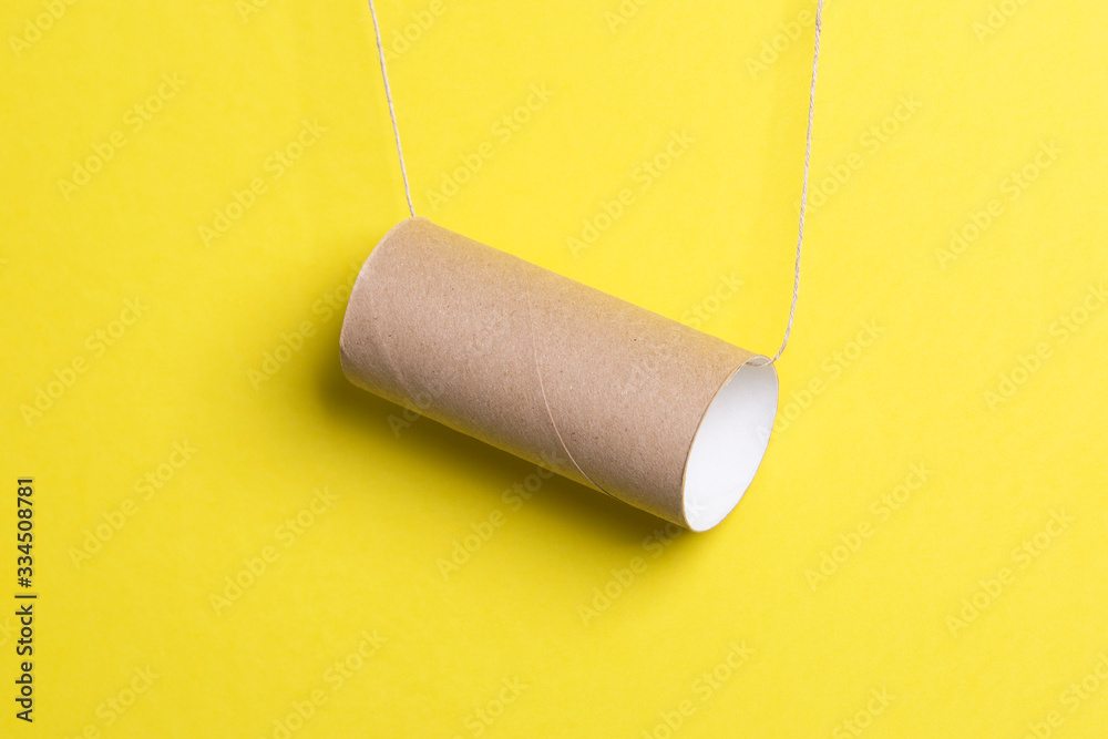 Obraz premium toilet paper sleeve is over