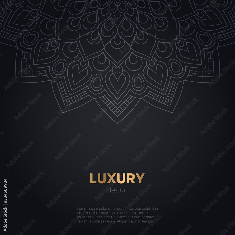 luxury mandala dark design background luxury mandala dark design background