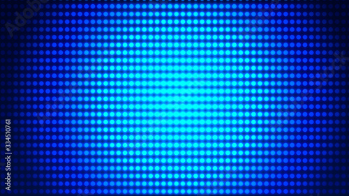 Dot white blue pattern screen led light gradient texture background. Abstract technology big data digital background. 3d rendering.