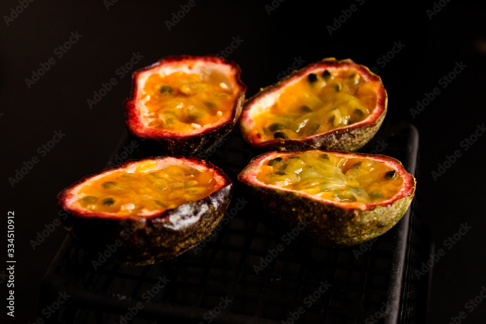 Very ripe fruit of passion fruit