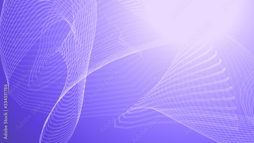 Dot purple wave light screen gradient texture background. Abstract technology big data digital background. 3d rendering. Dot purple wave light screen gradient texture background. Abstract technology big data digital background. 3d rendering.