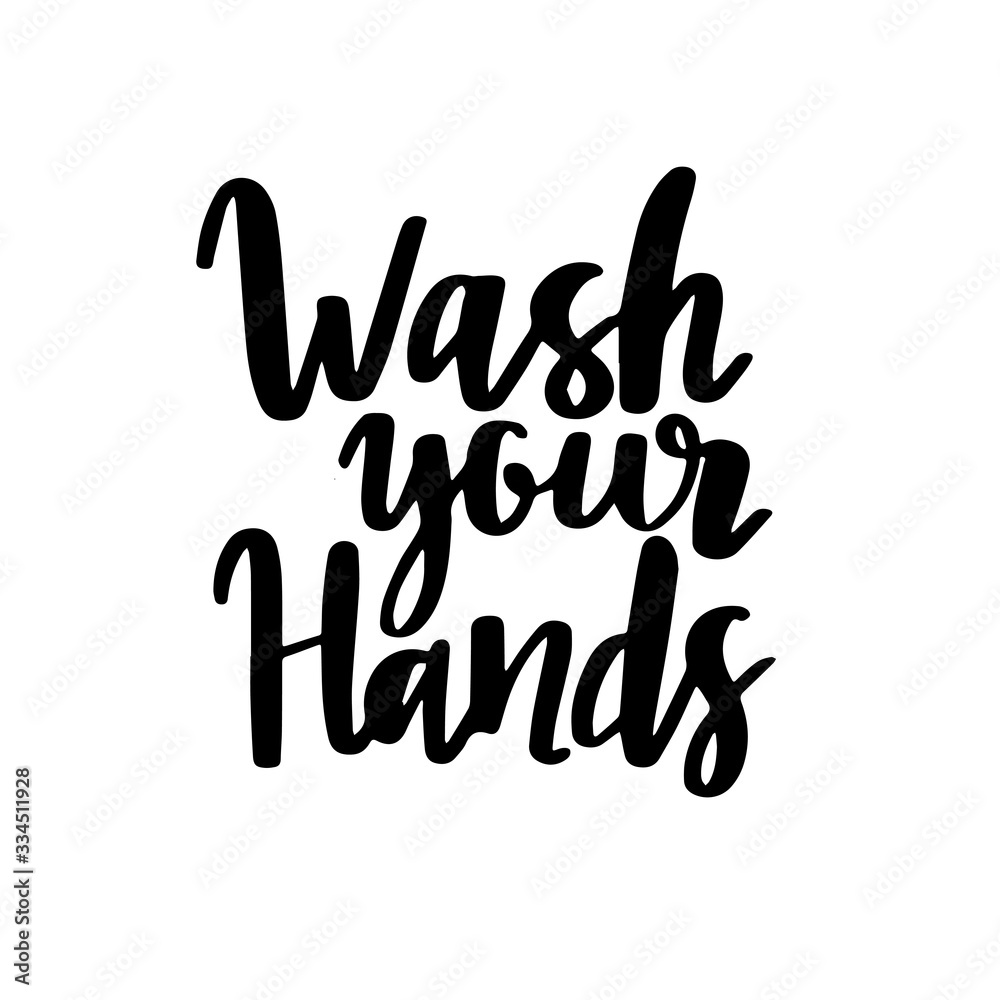 Fototapeta premium Covid-19 typography poster design. Coronavirus motivational lettering text. Prevention from coronavirus. Vector hand drawn illustration design.