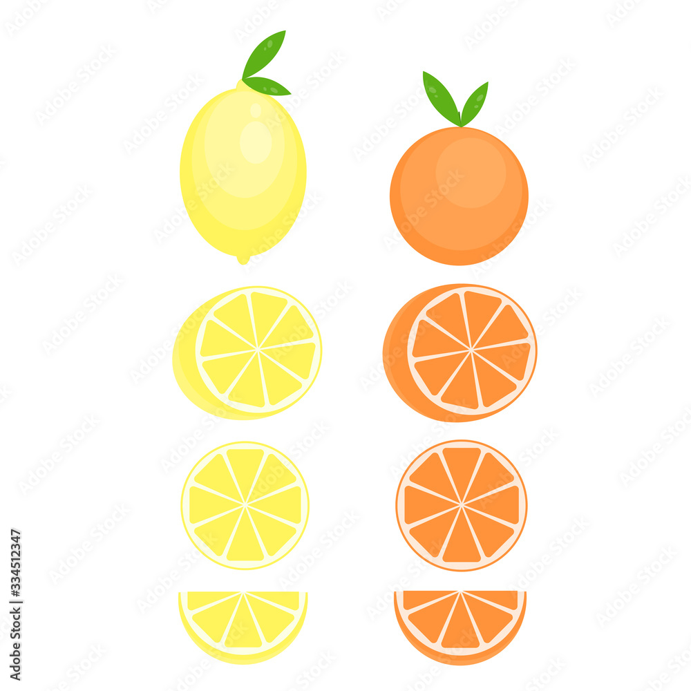 This is citrus fruits. Lemon, orange, mandarine on white background. This is citrus fruits. Lemon, orange, mandarine on white background.