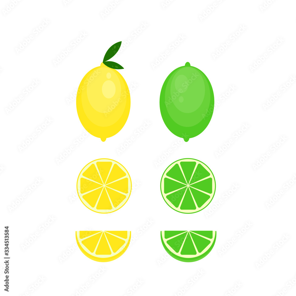 This is vector citrus fruits. Lemon, lime, orange, mandarine isolated on white background. This is vector citrus fruits. Lemon, lime, orange, mandarine isolated on white background.