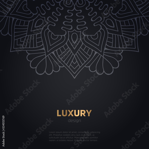 luxury mandala dark design background