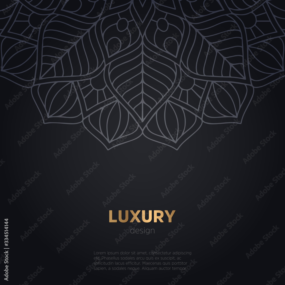 luxury mandala dark design background luxury mandala dark design background