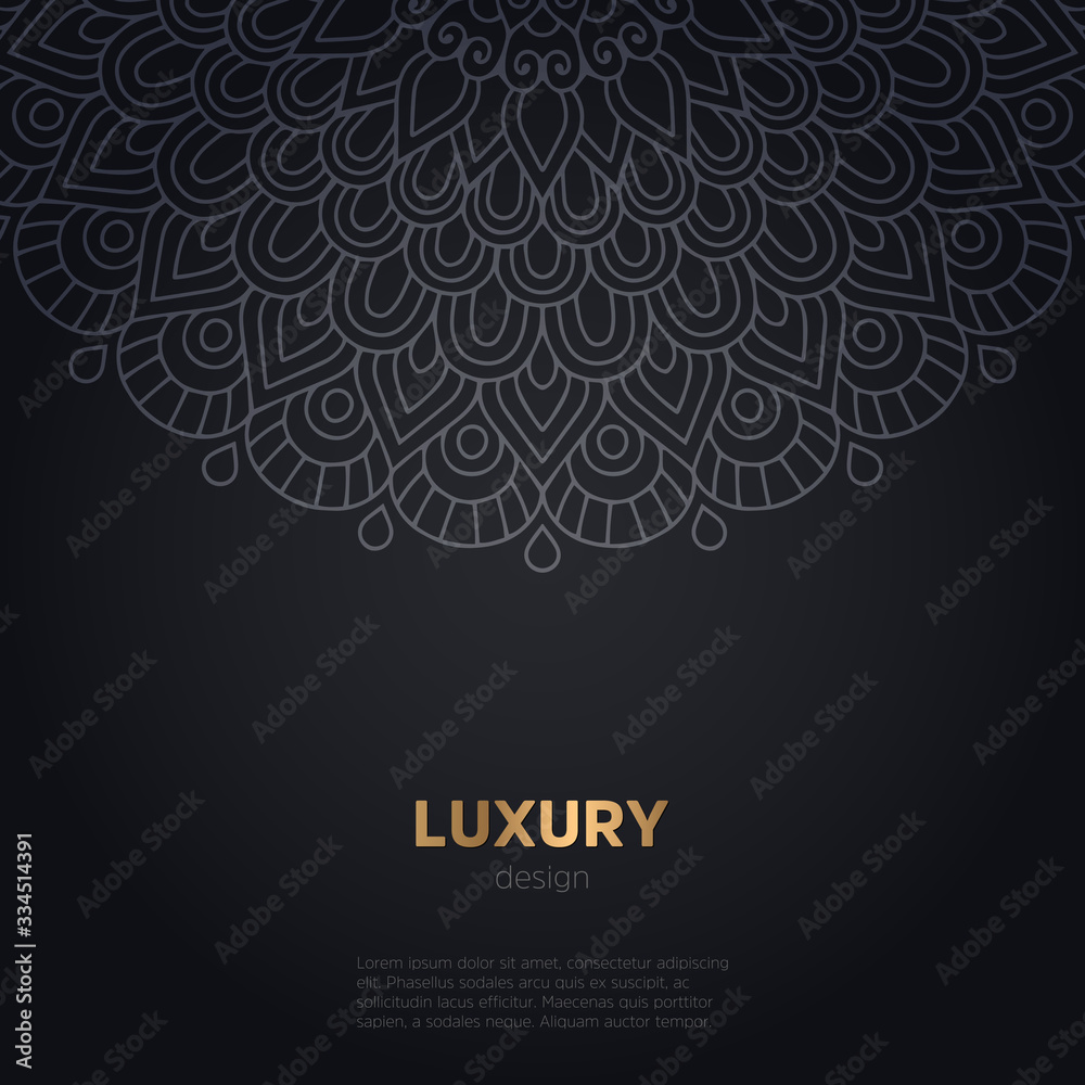 luxury mandala dark design background luxury mandala dark design background
