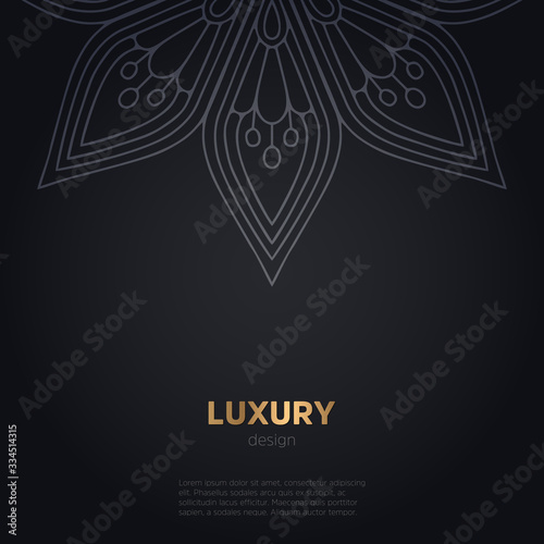 luxury mandala dark design background