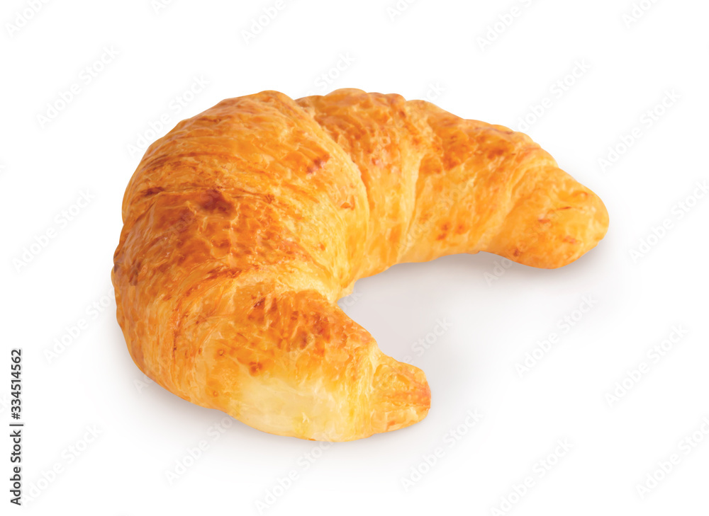 Fresh croissants isolated on white background Fresh croissants isolated on white background