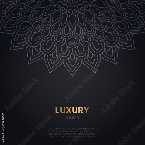 luxury mandala dark design background