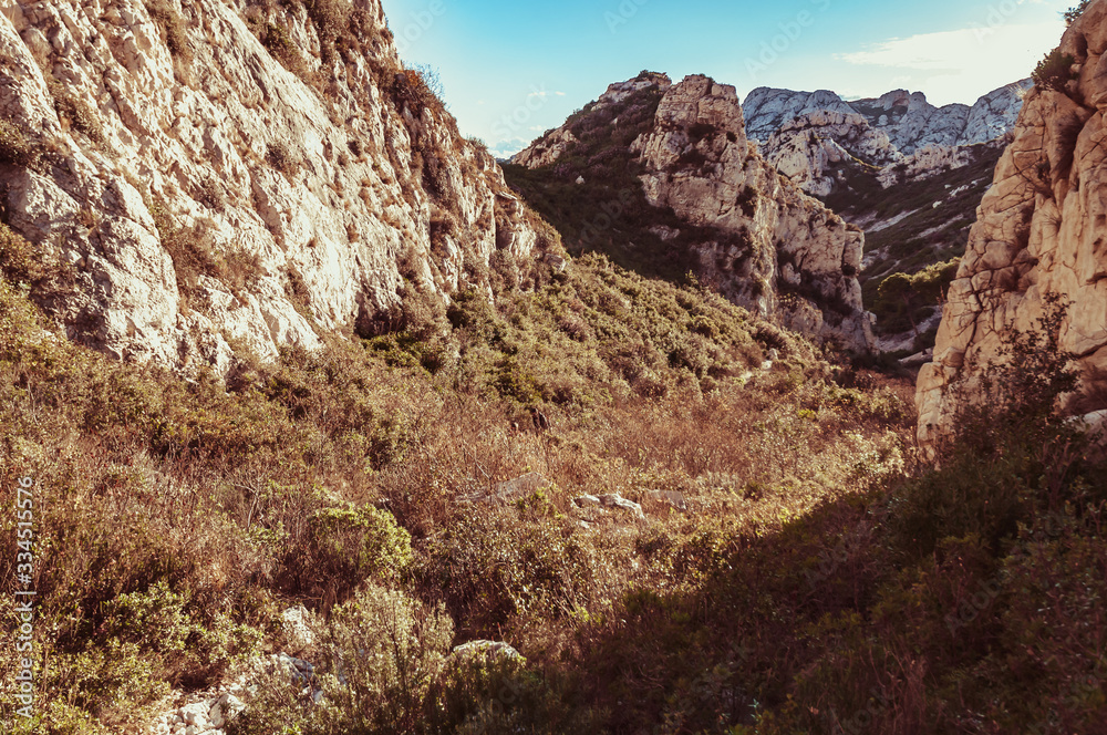 The creeks of Marseille near Morgiou The creeks of Marseille near Morgiou