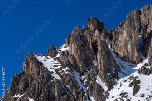 View of the Dolomites from the Pordoi Pass